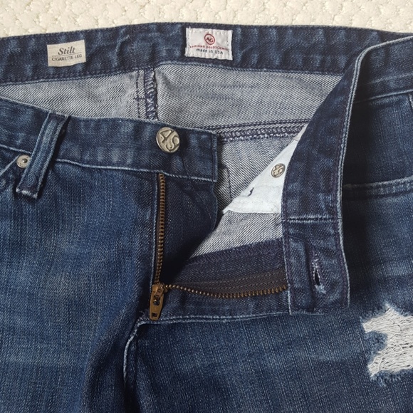AG Adriano Goldschmied distressed denim 28 R - Picture 4 of 8